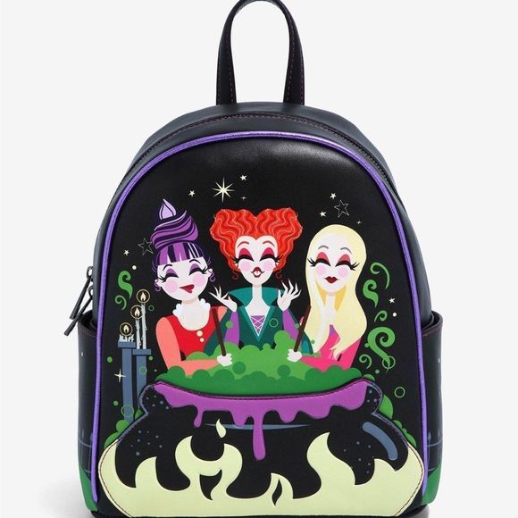our universe Handbags - 𝅺Our Universe Hocus Pocus Sanderson sisters cauldron backpack